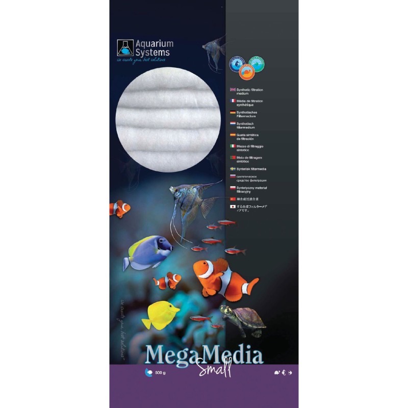 Mega Media Small is a fine grade, high quality filtration floss for any aquarium filter my account