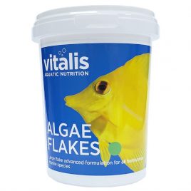 Vitalis Marine Flakes 40g tub of herbivorous fish flake food