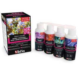 Red Sae's Trace Colours A B C & D provide complete supplementation for healthy corals