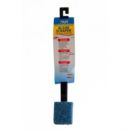 An extra long, extra strong algae scraper by api for cleaning your glass aquarium