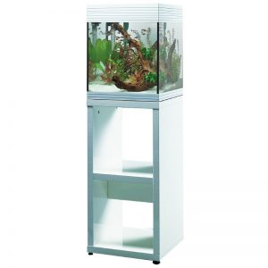 The Pure LED Medium aquarium by askoll is a complete aquarium set up including lighting and filtration. White finish
