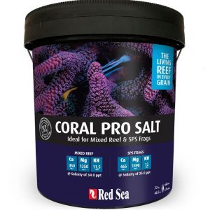 Red Sea Coral pro salt is an enhanced natural and balanced salt for use in mixed reef and coral frag aquariums