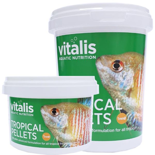Vitalis Tropical Pellets XS 1mm 140g - Vollwertfutter Für Tropische Zierfische